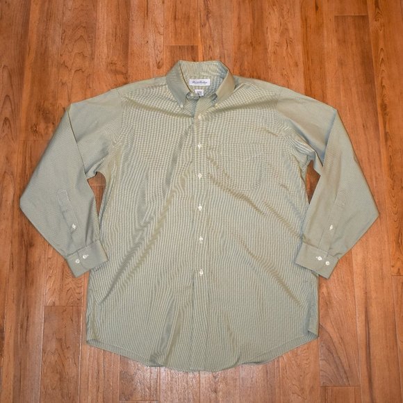 Brooks Brothers Other - Brooks Brothers Check Patterned Button‎ Up Shirt Neck16
